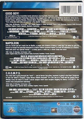 Good Boy!/Napoleon/Chomps (DVD, 2007) Triple Feature MGM WB OOP Brand NEW *CR1 image 1