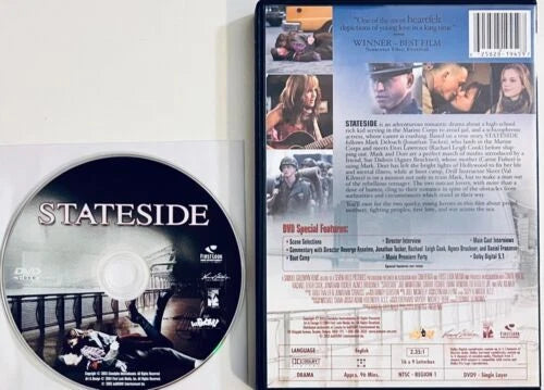 Stateside (DVD, 2004) Drama/Romance Val Kilmer, Carrie Fisher, Kaboom! OOP image 1