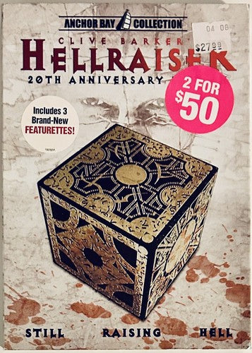 Hellraiser (DVD 2007) 20th Anniversary Edition w/ Slipcover Anchor Bay Horro*NE1 image 0