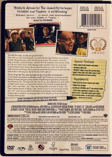 The Bucket List (DVD, 2008) Morgan Freeman En/Fr/Sp *DS1 image 1