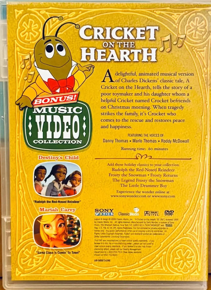 Cricket On The Hearth (DVD, 2007) Television Classic Charles Dickens Slimcase image 2