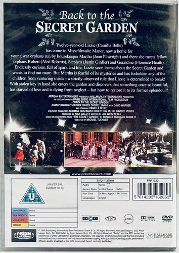 BACK TO THE SECRET GARDEN (DVD, 2010) Joan Plowright *PAL Region 0 Brand NEW*GR1 image 1