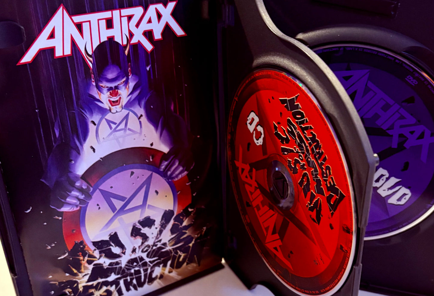 Anthrax - Music of Mass Destruction (DVD/CD, 2004) w/ Insert Music Metal 2-Disc Set