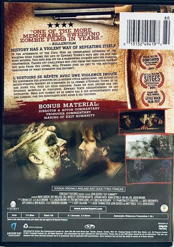 Exit Humanity A Zombie Saga (DVD 2011) Horror/Western Anchor Bay Dee Wallace*GR1 image 1