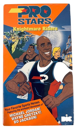 PRO STARS Knightmare Riders VHS Michael Jordan Gretzky Bo Jackson NEW SEALED image 0