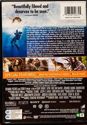 Alpha (DVD 2018) Action/Adventure En/Fr Sony VG *BFD image 1
