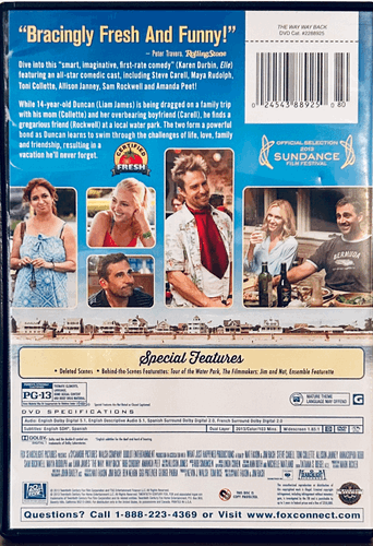 The Way, Way Back (DVD) 2013 ‧ Comedy/Drama Steve Carell Fox En/Fr/Sp*MA1 image 1