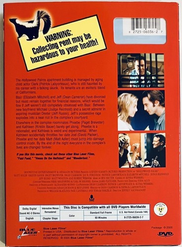 Hollywood Palms (DVD, 2011) w/ Slipcover Blue Laser Films Comedy 2001 OOP NEW image 2