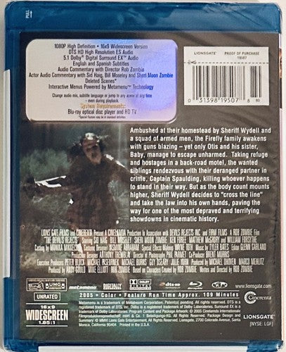 The Devil's Rejects (Blu-ray, 2005) Unrated Horror Rob Zombie OOP NEW*GR1 image 1
