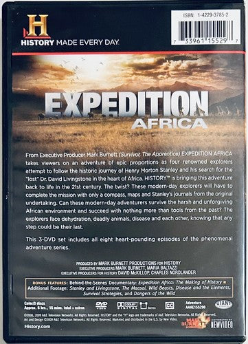 Expedition Africa (DVD, 2009) 3-Disc Set History Channel TV Mark Burnett *GR1 image 1