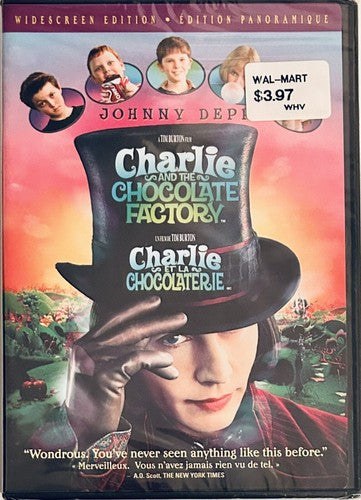 Charlie and the Chocolate Factory (DVD, 2005) Johnny Depp Fantasy/Comedy*WM1 image 0