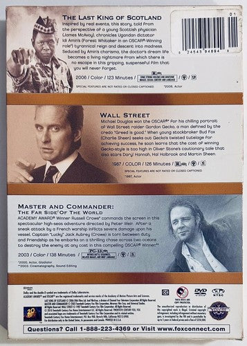 The Last King of Scotland/Master and Commander/Wall Street (DVD 2010) *NE1 image 2