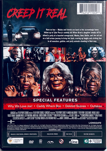 Tyler Perry's Boo 2! A Madea Halloween (DVD 2017) Horror/Comedy eOne *001 image 1