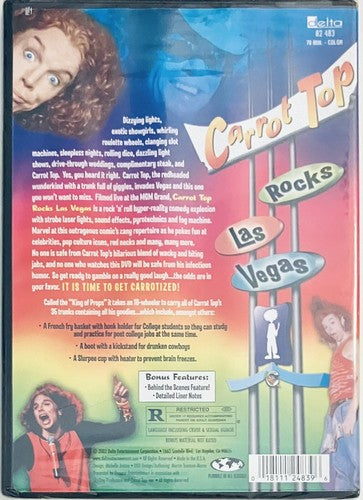 Carrot Top Rocks Las Vegas (DVD, 2003) Comedy Special OOP Brand NEW*GR3 image 1