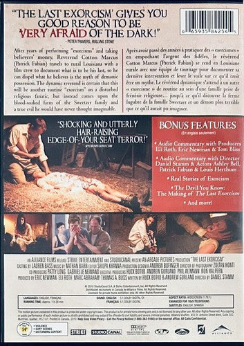 The Last Exorcism (DVD, 2010) Horror/Mystery w/ Booklet Eli Roth Alliance En/Fr* image 1
