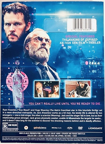 Expired (DVD, 2022) w/ Slipcover - Ryan Kwanten, Hugo Weaving Lionsgate *GR1 image 1