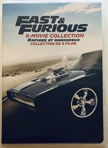 Fast & Furious 8-Movie Collection (DVD, 2017, 9-Disc Set) Bilingual *N23 image 2