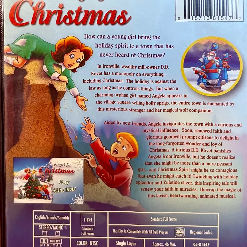 An Angel for Christmas (DVD 2003) Region Free En/Fr/Sp GoodTimes Animation *NW1 image 1