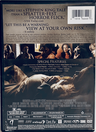 Grace (DVD 2009) Horror/Drama Anchor Bay Widescreen OOP *001 image 1