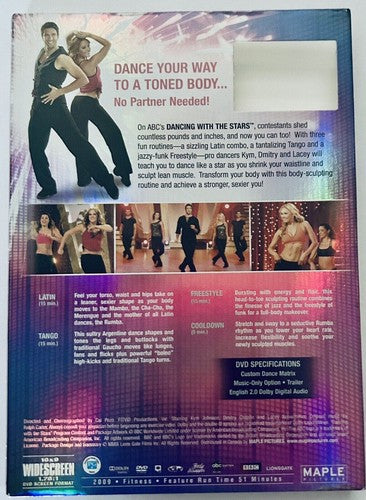 Dancing with the Stars: Dance Body Tone, DVD 2009 * DVD Slipcover ONLY - NO DISC image 1
