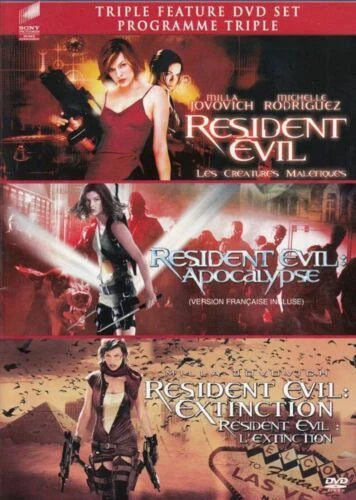 Resident Evil/Resident Evil Apocalypse/Resident Evil Extinction DVD 2-Discs*WM1 image 0