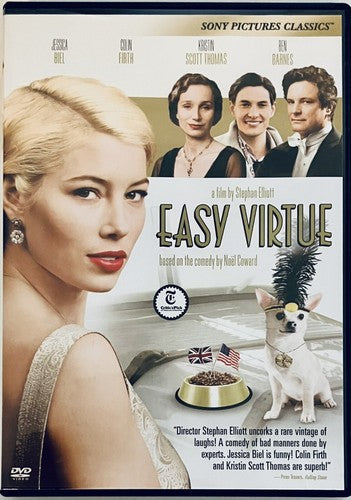 Noel Coward's EASY VIRTUE (DVD, 2008) Jessica Biel Sony  Colin Firth *GR3 image 0