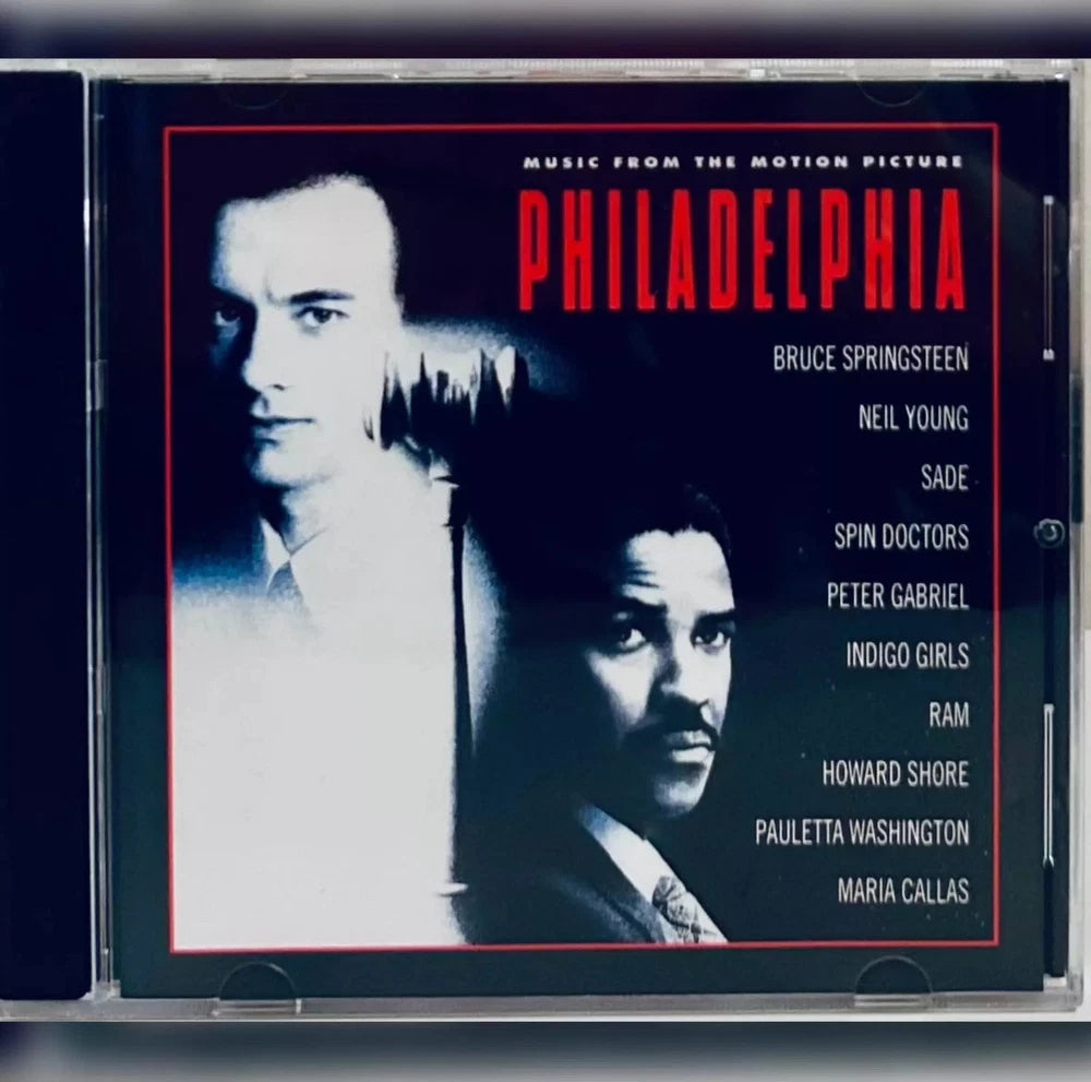 Here is the alt tag for the image:

Close-up of the "Philadelphia" movie soundtrack CD, featuring Tom Hanks and Denzel Washington on the cover.
