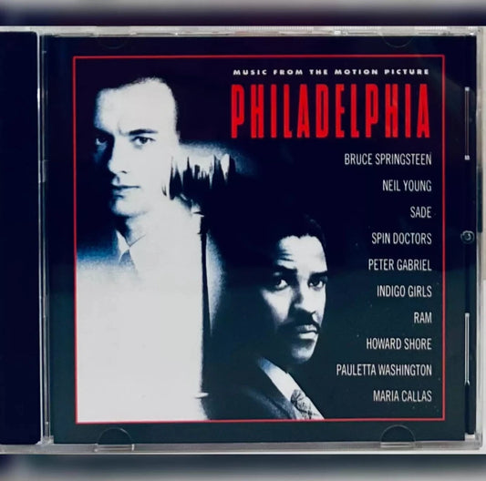 Here is the alt tag for the image:

Close-up of the "Philadelphia" movie soundtrack CD, featuring Tom Hanks and Denzel Washington on the cover.
