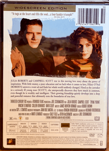 Dying Young (DVD, 1991) Romance Julia Roberts Fox OOP EN/FR/SP Brand NEW*NW1 image 1