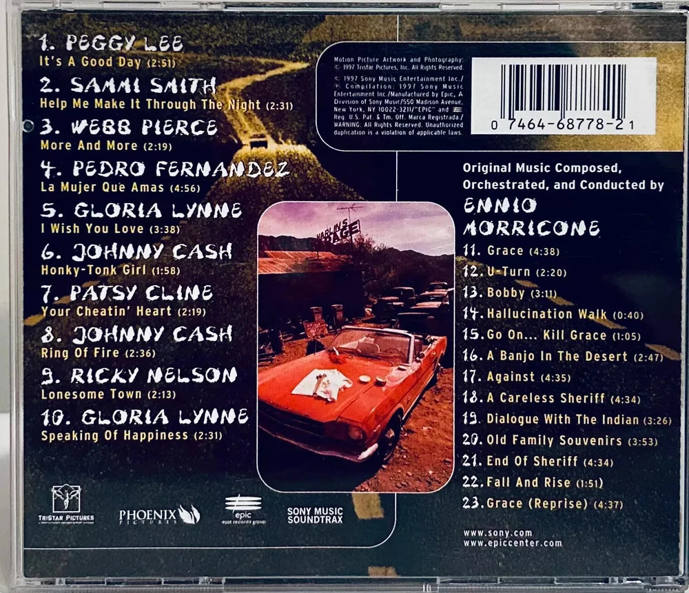 U Turn Soundtrack Ennio Morricone (CD 1997) Johnny Cash Patsy Cline*001 image 1