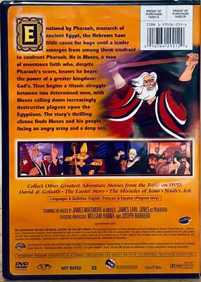 Greatest Adventures from the Bible: Moses (DVD, 1985) Hanna-Barbera NEW image 1