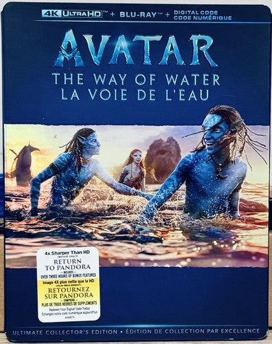 Avatar Way of Water (2022) w/ Slipcover 4K UHD & Bonus Disc ONLY - Sci-fi VG image 0