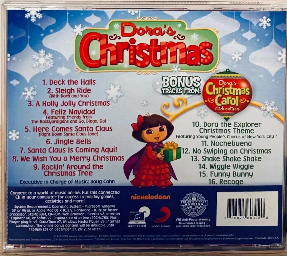 Dora's Christmas by Dora the Explorer (CD, 2009) Nickelodeon *MA1 image 1