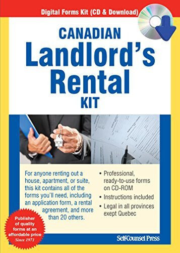 Canadian Landlord's Rental Kit Forms on CD (2006, CD-ROM) Brand NEW *BX1 image 0
