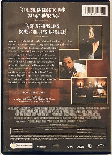 Venom (DVD, 2005) w/ Insert Dimension Alliance Horror Voodoo RARE OOP *GR3 image 2