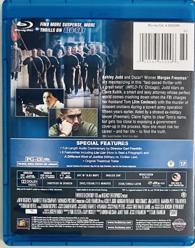 High Crimes (Blu-ray 2002) Ashley Judd, Morgan Freeman En/Fr/Sp Fox OOP *GR1 image 1