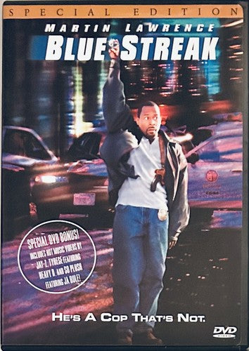 Blue Streak (DVD, 1999) w/ Insert Comedy/Action Martin Lawrence *WM1 image 0