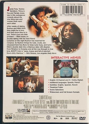 Booty Call (DVD, 1997) w/ Insert Jamie Foxx Comedy/Romance En/Fr/Sp*WM1 image 2