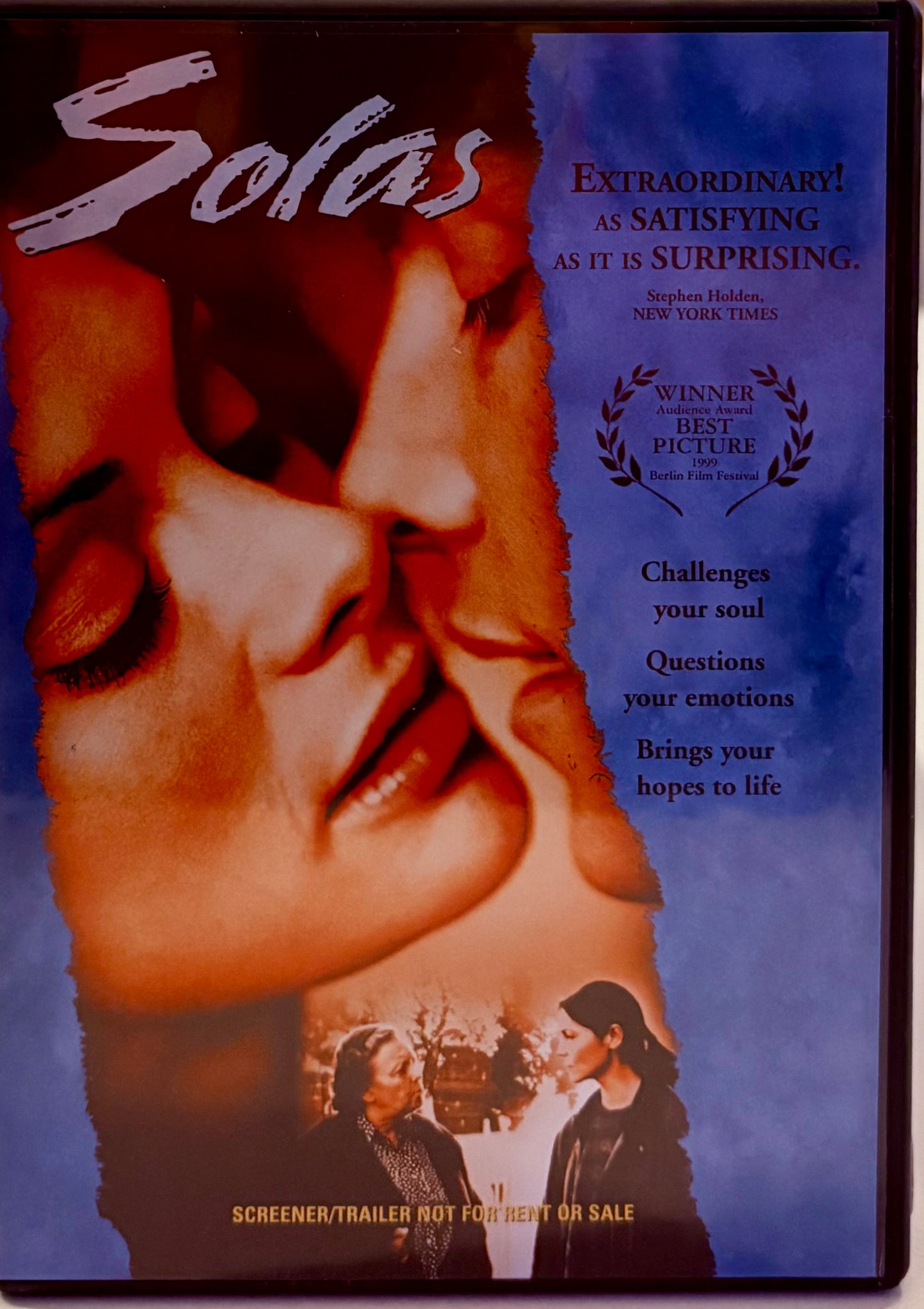 Solas (DVD, 1999) AKA. Alone Spanish Drama Screener/Promo Sp w/ En Subs