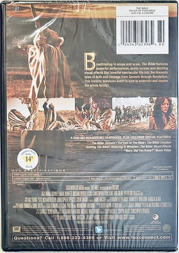 The Bible: The Epic Miniseries (DVD) 20th Century Fox Brand NEW *A11 image 1
