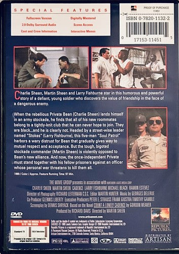Cadence (DVD, 1990) w/ Insert Chalie Sheen Artisan Republic Pictures Drama*WM1 image 1