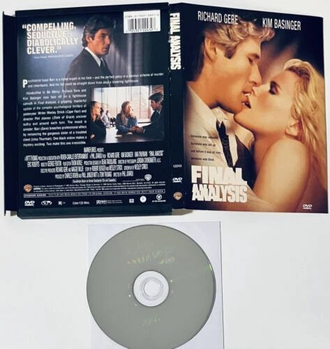 Final Analysis (DVD 1992) Richard Gear Drama Thriller Snapcase *GR3 image 0