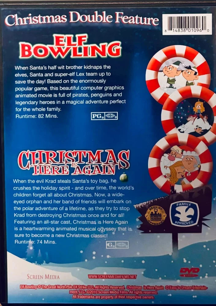 Elf Bowling: The Movie & Christmas Is Here Again (DVD 2010) “Family Approved" image 1