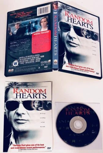 Random Hearts (DVD, 2000) w/ Insert Harrison Ford Thriller *GR3 image 0