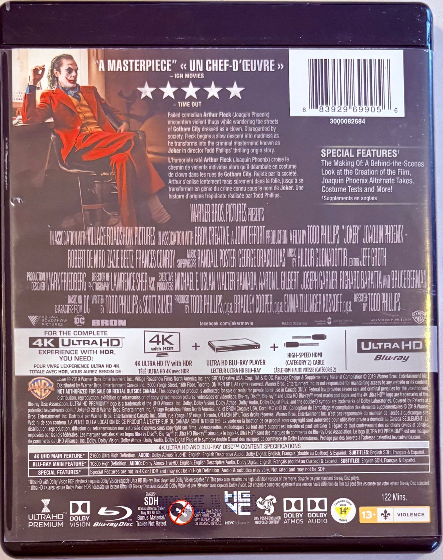 Joker (4K-UHD, 2019) Joaquin Phoenix DC Warner Bros Thriller