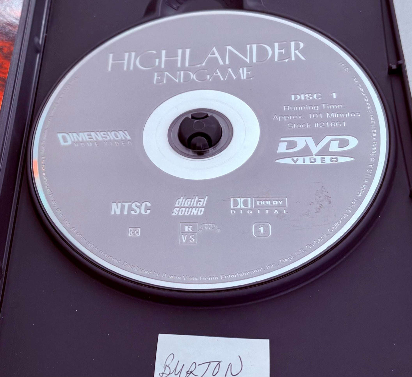 Highlander End Game (DVD, 2000) Sci-Fi, Action, Fantasy Christopher Lambert