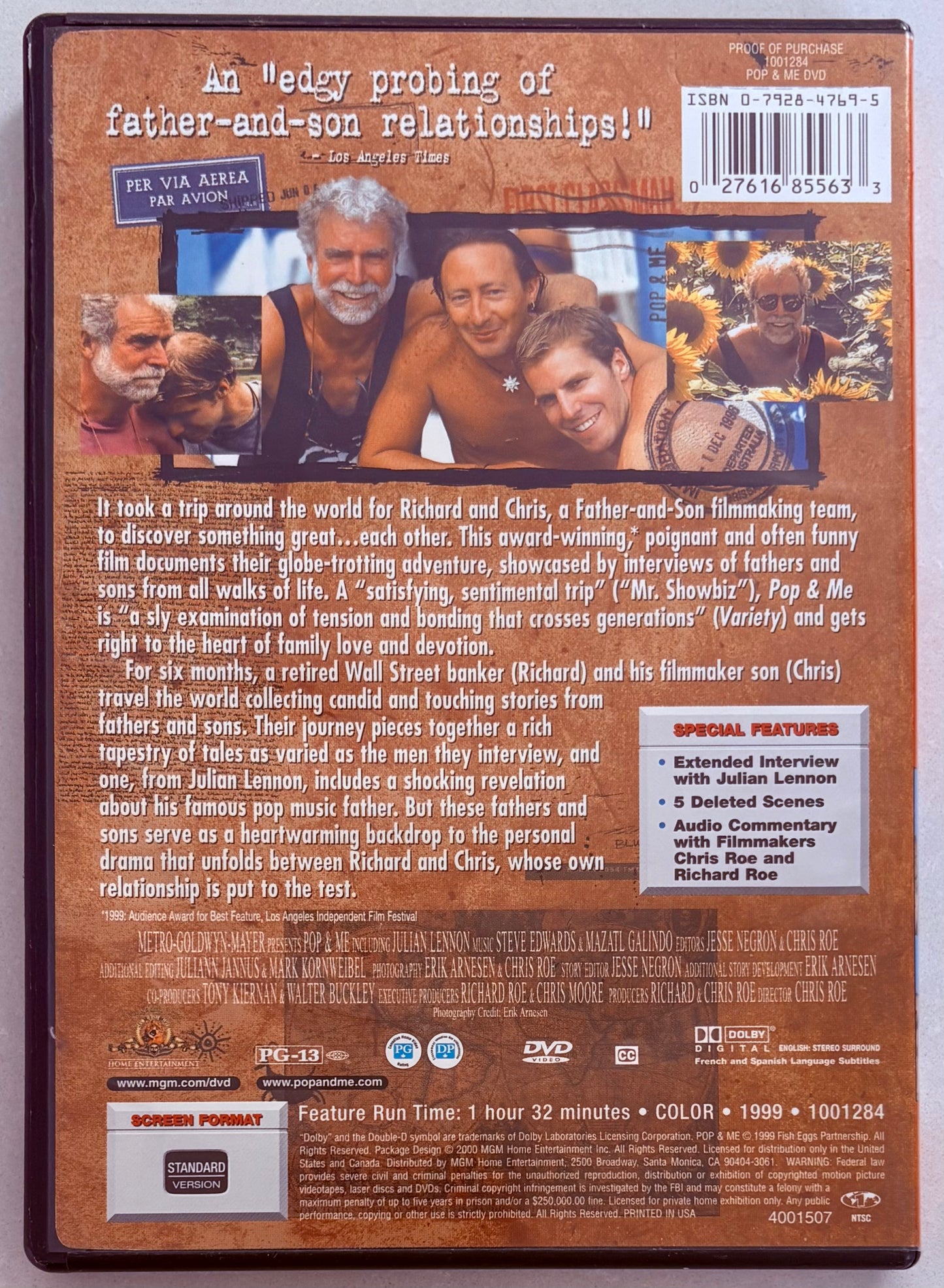 Pop & Me (DVD, 1999) w/ Insert Documentary MGM OOP