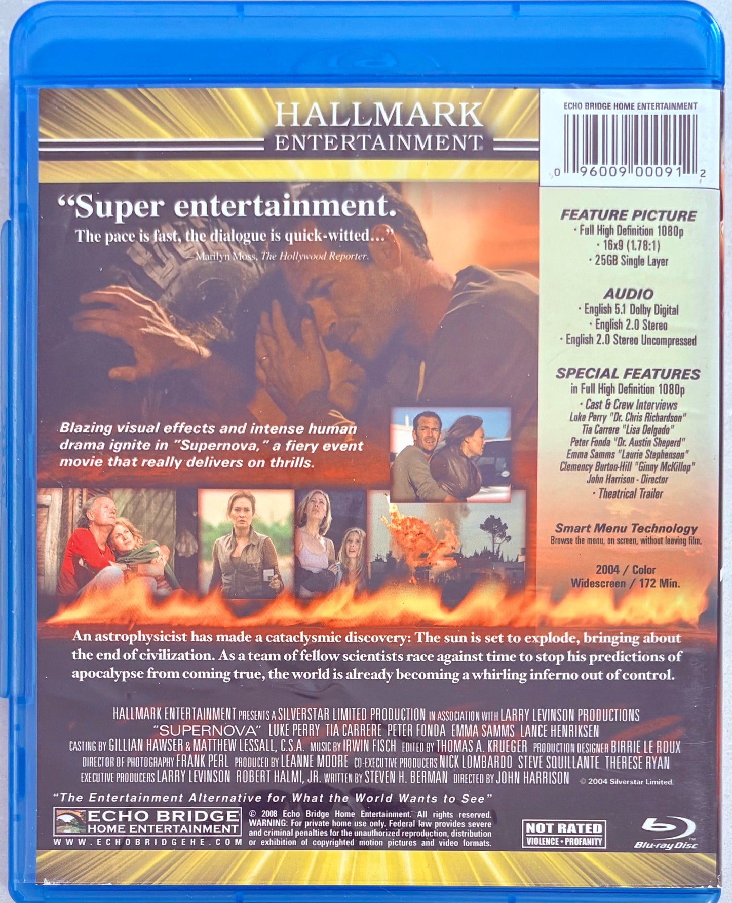 Supernova The Complete Miniseries (Blu-ray, 2004) Hallmark Luke Perry SciFi, Adventure