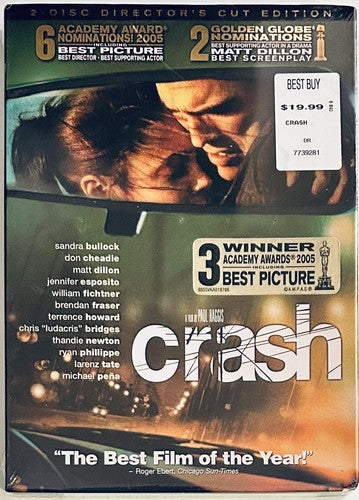 Crash (DVD 2004) 2-Disc Director's Cut Crime/Thriller w/ Slipcover Brane NEW*GR1 image 0