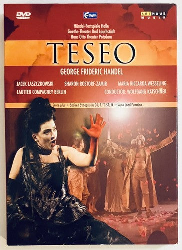 HANDEL Teseo (DVD, 2005) w/ Slipcover Wolfgang Katschner Baroque Opera *GR1 image 0